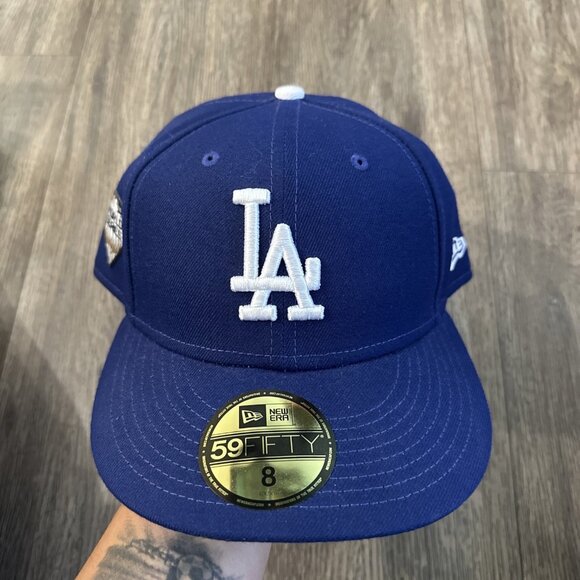 New Era 59FIFTY Los Angeles Dodgers Hat Sz 82018 World Series Fitted On Field